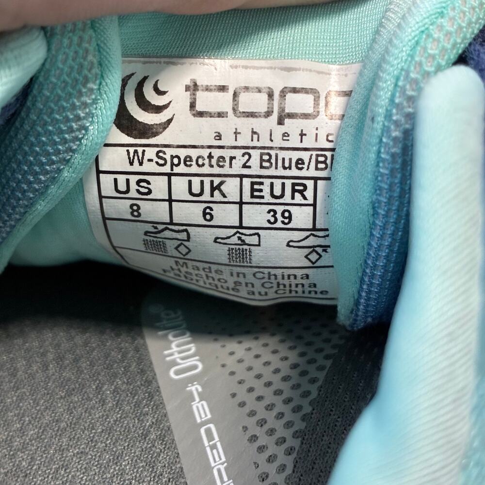 Topo Athletic Specter 2 Mens 8 Blue/Blue Road Running Shoe Performance 5mm Drop - Picture 5 of 6